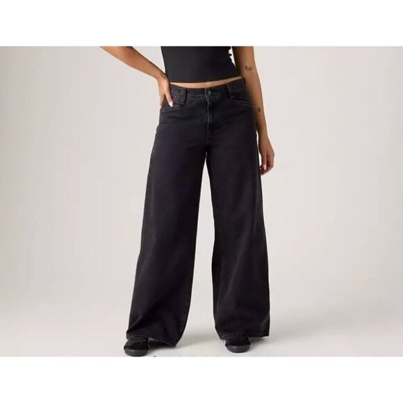 Levi's Denim - NEW Levi’s ’94 Baggy Wide Leg Jeans Women’s 24x31 Vintage Insprired Black k1048